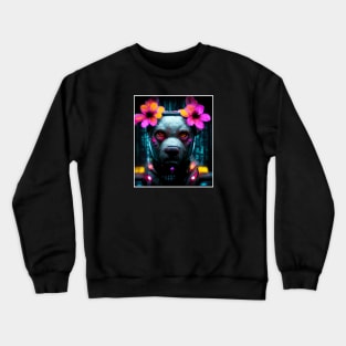 cyber punk dog Crewneck Sweatshirt